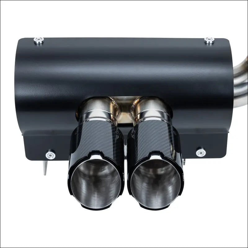 Magnus 3 Inch Twin Rear Exit Full Exhaust System for Can-Am Maverick X3 - Carbon Fiber Tips