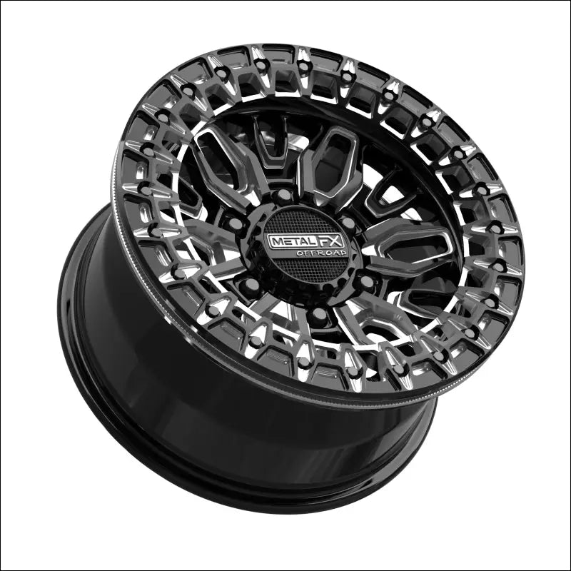 Mayhem 6R Beadlock | Gloss Black Contrast Cut - 15x8 | +0mm/4 + 4 | 6x5.5 | 98881 (Maverick R)