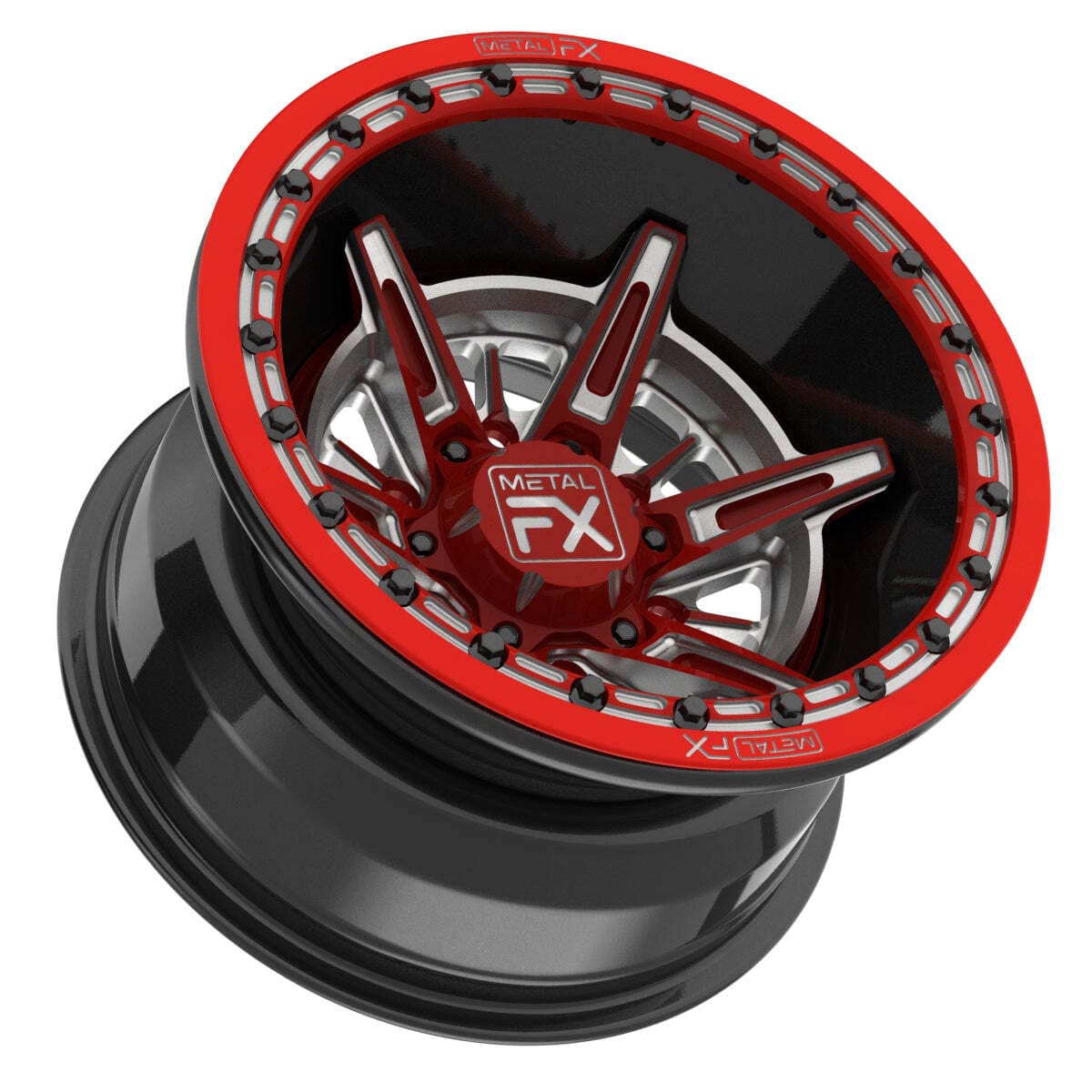 MetalFX 15" Apache 6R Forged 3-Piece Beadlock