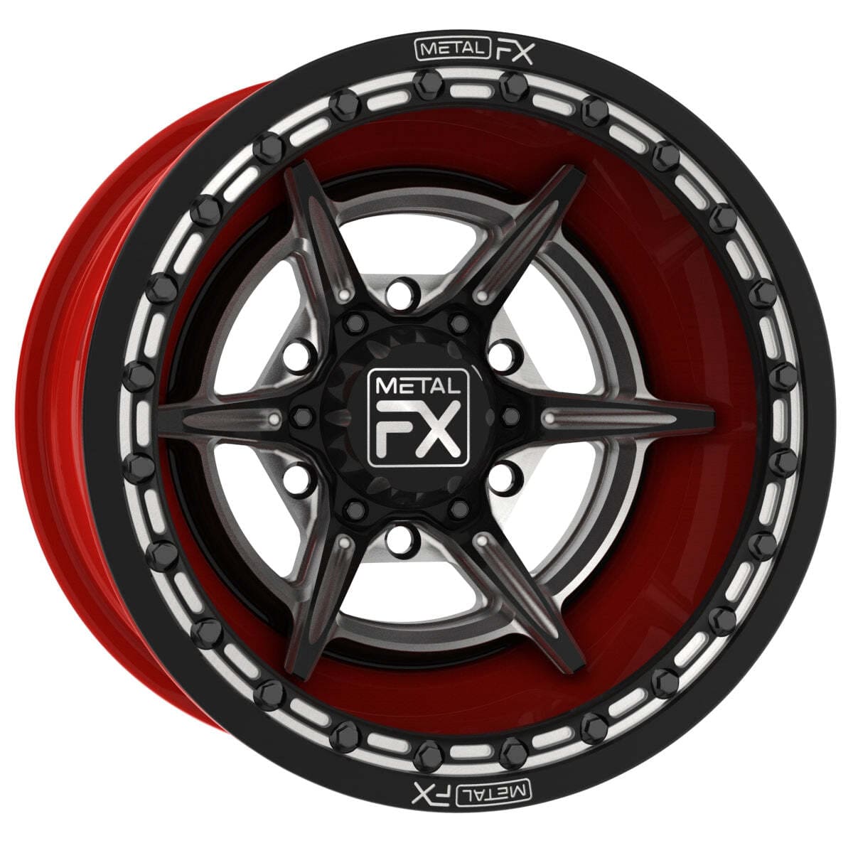 MetalFX 15" Bullet 6R Forged 3-Piece Beadlock