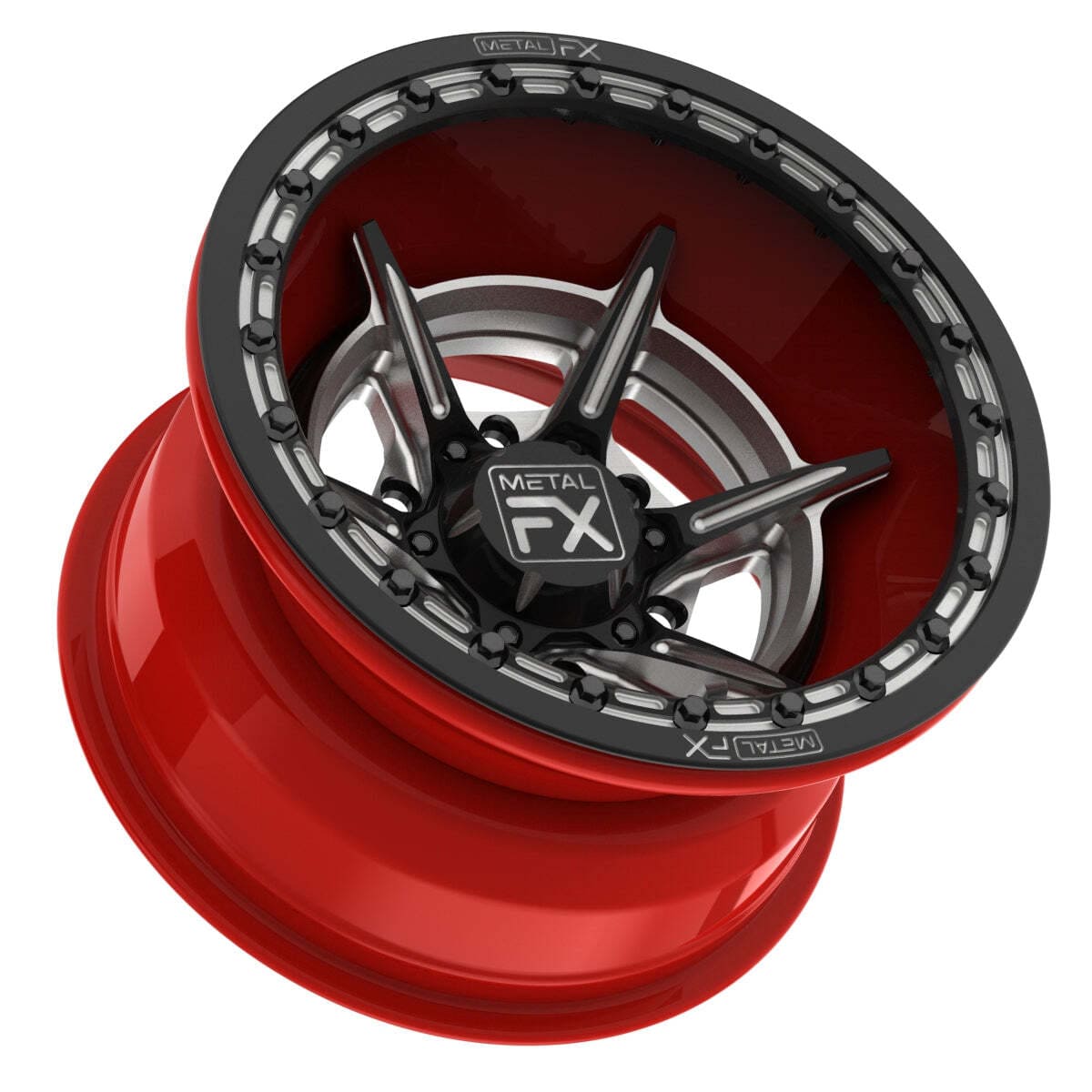 MetalFX 15" Bullet 6R Forged 3-Piece Beadlock