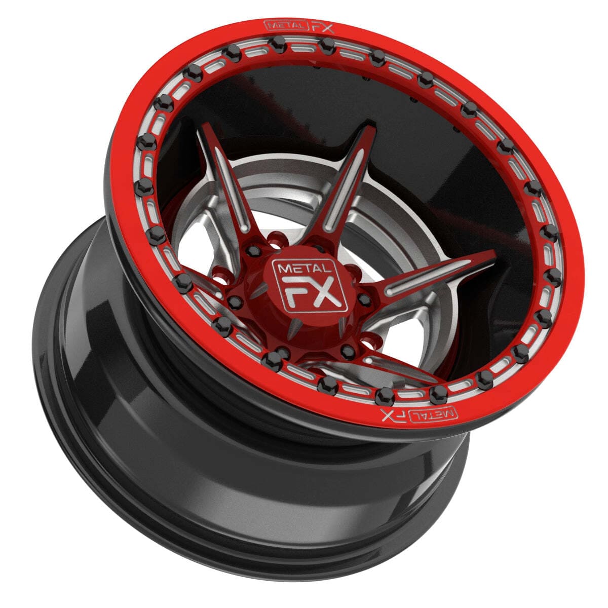 MetalFX 15" Bullet 6R Forged 3-Piece Beadlock