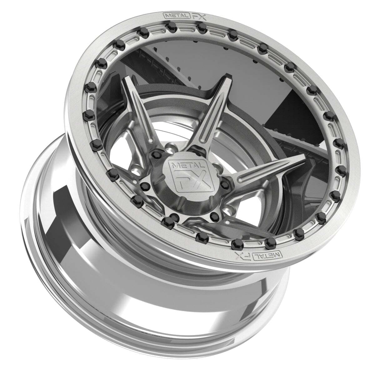 MetalFX 15" Bullet 6R Forged 3-Piece Beadlock