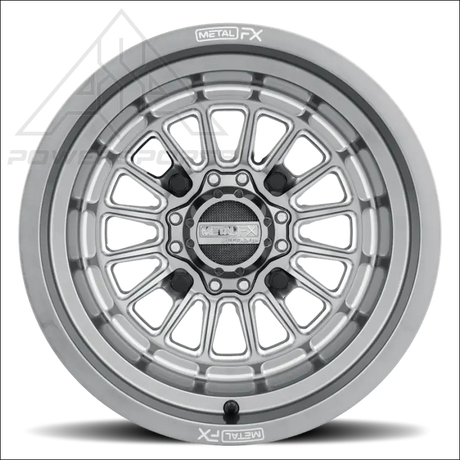 MetalFX Delta Non-Beadlock - Gunmetal Contrast Cut - 15x10 - 4x156 - Wheels