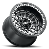 MetalFX Delta R 15x8 Forged 5-Lug 3-Piece Beadlock - Black Contrast Cut - Wheels