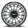 MetalFX Delta R 15x8 Forged 5-Lug 3-Piece Beadlock - Black Contrast Cut - Wheels