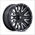 MSA M49 Creed Machined and Matte Black UTV Rims - 14x7 / 4x110 / 10 - Wheels