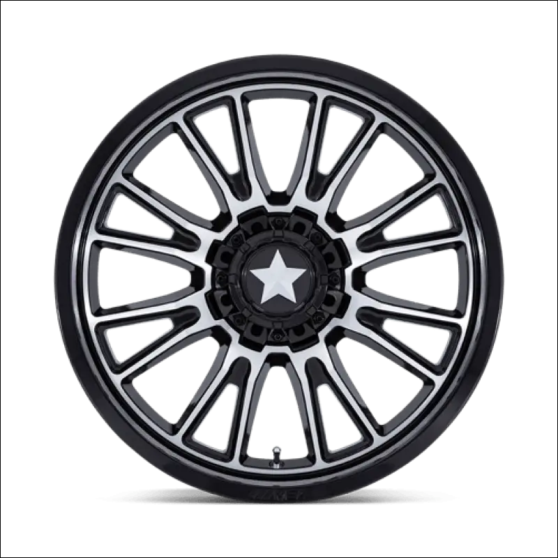 MSA M51 Thunderlips Machine & Gloss Black UTV Rims - 20x7 / 4x156/4x137 / Wheels