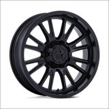 MSA M51 Thunderlips Matte Black UTV Rims - 22x7 / 4x156/4x137 / Wheels