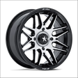 MSA M52 Radar UTV Gloss Black with Machined Face Wheels Cast Aluminum - 14x7 / 5x114.3/5x4.5 / 10