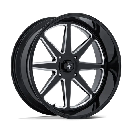 MSA M54 Spark UTV Gloss Black Milled Wheels Cast Aluminum - 14x7 / 4x156 / 10