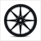 MSA M54 Spark UTV Gloss Black Milled Wheels Cast Aluminum - 15x7 / 4x137 / 10