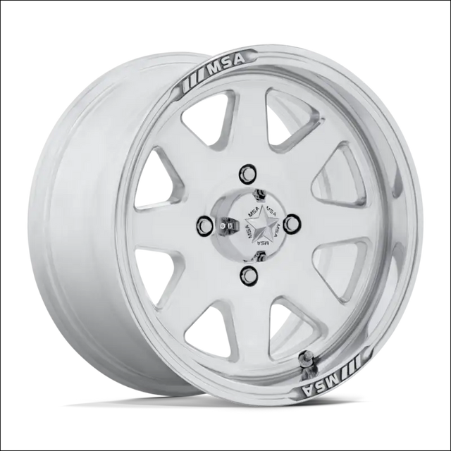 MSA M54 Spark UTV Polished Wheels Cast Aluminum - 14x7 / 4x110 / 10
