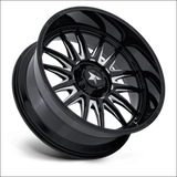 MSA M55 Commander UTV Gloss Black Milled Wheels Cast Aluminum - 20x7 / 4x110