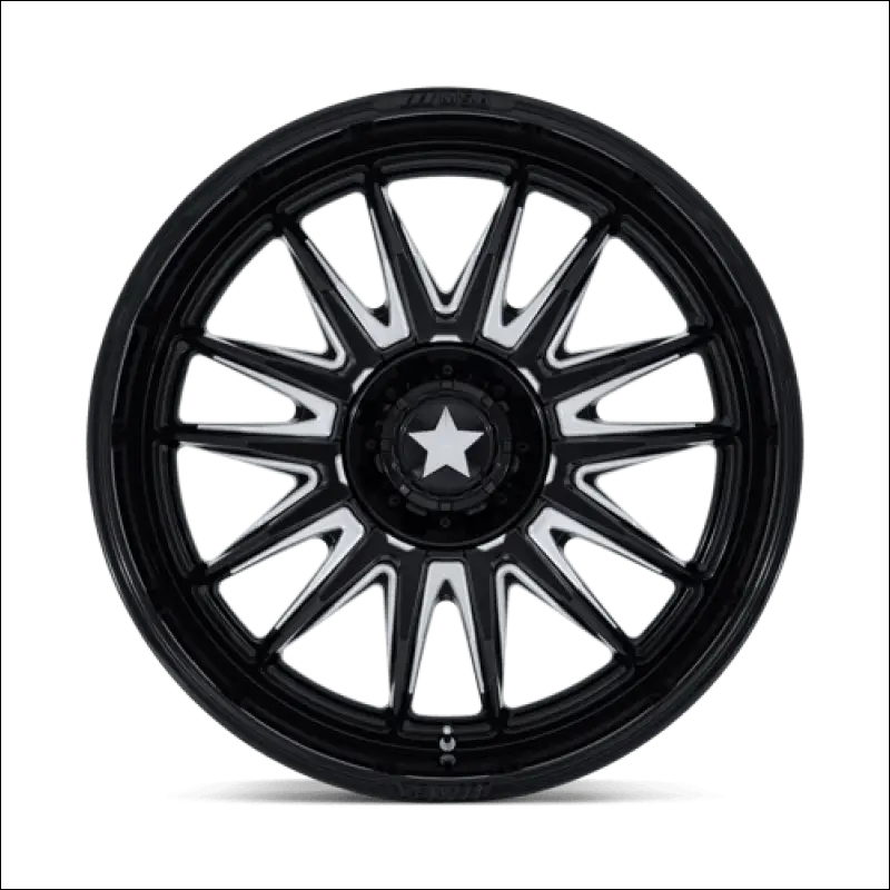 MSA M55 Commander UTV Gloss Black Milled Wheels Cast Aluminum - 22x7 / 4x137/4x156