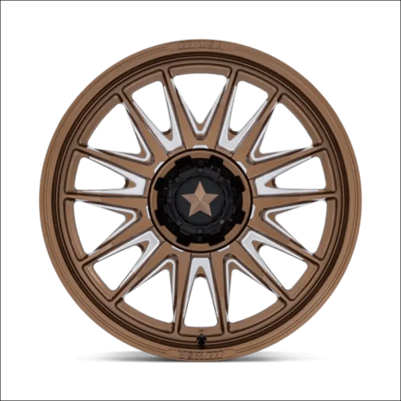 MSA M55 Commander UTV Gloss Bronze Milled Wheels Cast Aluminum - 22x7 / 5x114.3/5x4.5