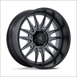 MSA M55 Commander UTV Matte Gunmetal with Black Lip Wheels Cast Aluminum - 15x7 / 4x110 / 10