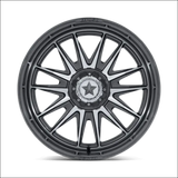 MSA M55 Commander UTV Platinum with Machined Face Wheels Cast Aluminum - 24x7 / 5x114.3/5x4.5