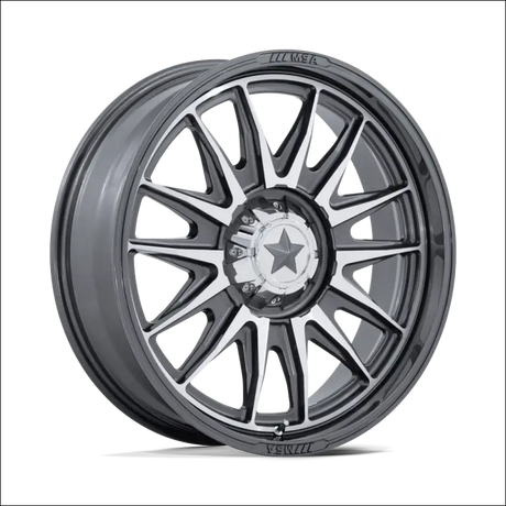 MSA M55 Commander UTV Platinum with Machined Face Wheels Cast Aluminum - 15x7 / 5x114.3/5x4.5 / 10