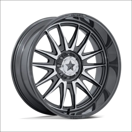 MSA M55 Commander UTV Platinum with Machined Face Wheels Cast Aluminum - 15x7 / 4x137/4x156 / 10