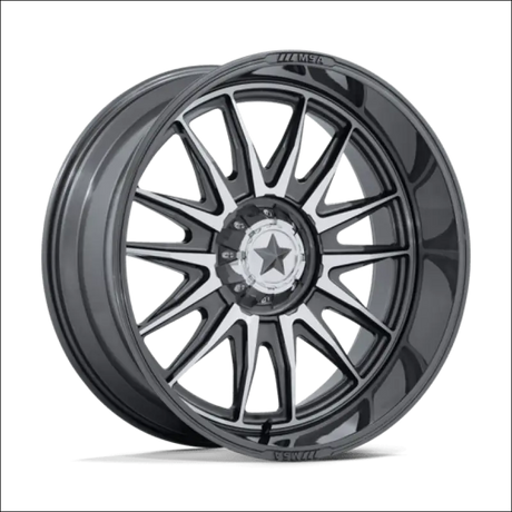 MSA M55 Commander UTV Platinum with Machined Face Wheels Cast Aluminum - 18x7 / 4x137/4x156 / 10