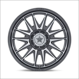 MSA M55 Commander UTV Platinum with Machined Face Wheels Cast Aluminum - 22x7 / 5x114.3/5x4.5