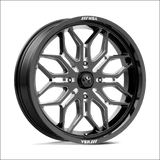 MSA Sniper M47 Black Milled UTV Rims - 24x7 / 4x137 / 10 - Wheels