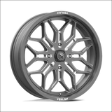 MSA Sniper M47 Gunmetal Milled UTV Rims - 24x7 / 4x137 / 10 - Wheels