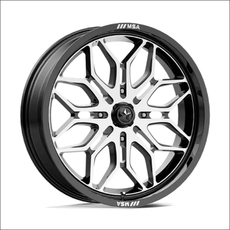 MSA Sniper M47 Machined UTV Rims - 24x7 / 4x137 / 10 - Wheels