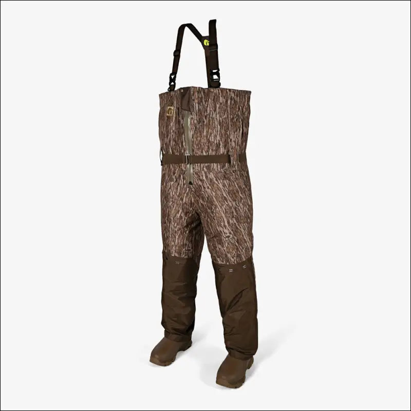 Omega Uninsulated Zip Waders | Mens - Mossy Oak Bottomland - Regular 8