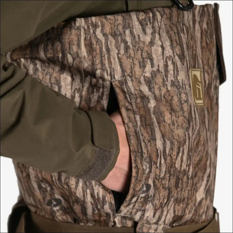 Omega Uninsulated Zip Waders | Mens - Mossy Oak Bottomland - Stout 12