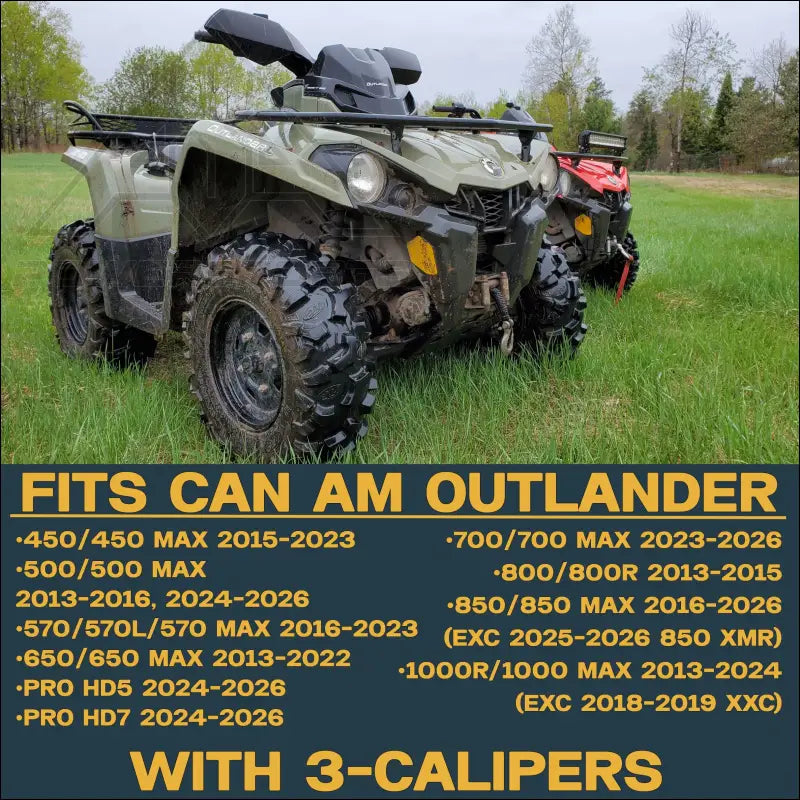 Can-Am Outlander 450/500/570/650/700/850/1000/HD5/HD7/PRO 2013-2026 Brass Brake Pad Set - Brakes