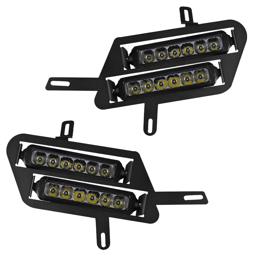 Dual Wide 8" LED Headlights for Honda Pioneer 520