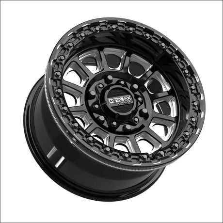 Rampage 6R Beadlock | Gloss Black Contrast Cut - 15x8 | +0mm/4 + 4 | 6x5.5 | 78828 (Maverick R) - Wheels