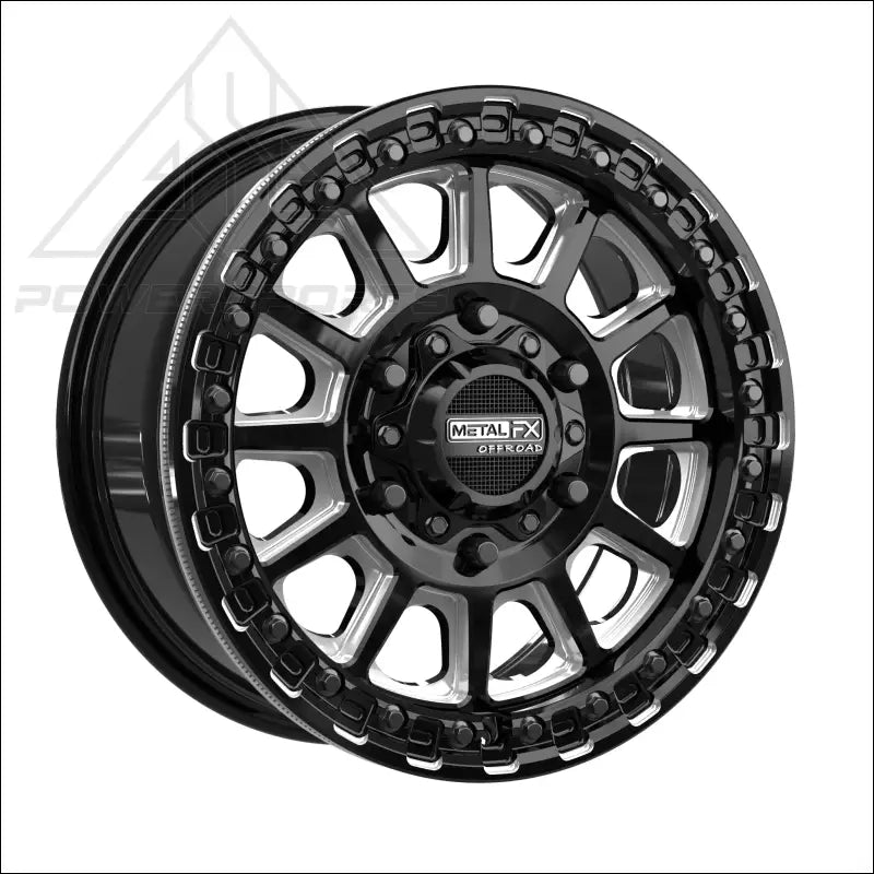 Rampage 6R Beadlock | Gloss Black Contrast Cut - Wheels