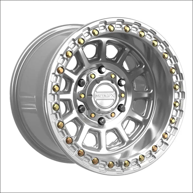 Rampage 6R Beadlock | Gloss Silver Machined