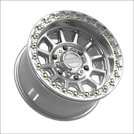 Rampage 6R Beadlock | Gloss Silver Machined - 15x8 | +0mm/4 + 4 | 6x5.5 | 78829 (Maverick R) - Wheels