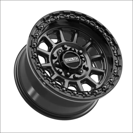 Rampage 6R Beadlock | Satin Black w/ Gloss Ring - 15x8 | +0mm/4 + 4 | 6x5.5 | 78830 (Maverick R) - Wheels