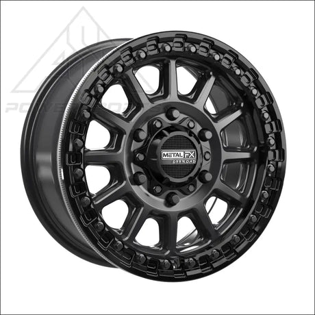 Rampage 6R Beadlock | Satin Black w/ Gloss Ring