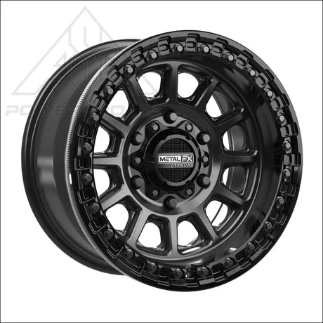 Rampage 6R Beadlock | Satin Black w/ Gloss Ring - Wheels