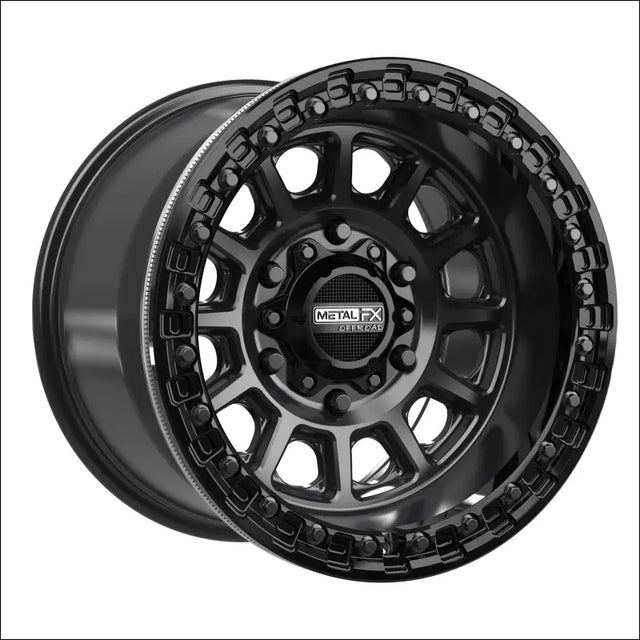 Rampage 6R Beadlock | Satin Black w/ Gloss Ring - Wheels