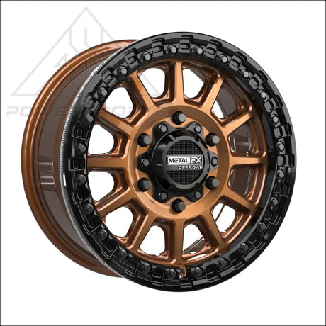 Rampage 6R Beadlock | Smoked Bronze w/ Gloss Black Ring
