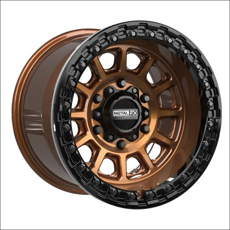 Rampage 6R Beadlock | Smoked Bronze w/ Gloss Black Ring - Wheels