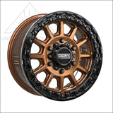 Rampage 6R Beadlock | Smoked Bronze w/ Gloss Black Ring - Wheels