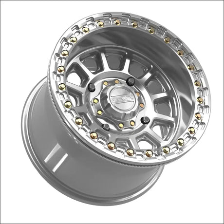 Rampage Beadlock | Gloss Silver Machined - 15x10 | 0mm/5 + 5 | 4x156 | 78837 (Kawasaki / Polaris / Yamaha 2019+