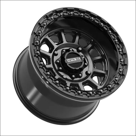 Rampage Beadlock | Satin Black w/ Gloss Ring - 15x10 | 0mm/5 + 5 | 4x156 | 78838 (Kawasaki / Polaris / Yamaha 2019+