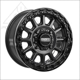 Rampage Beadlock | Satin Black w/ Gloss Ring - Wheels