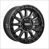 Rampage R Beadlock | Satin Black w/ Gloss Ring