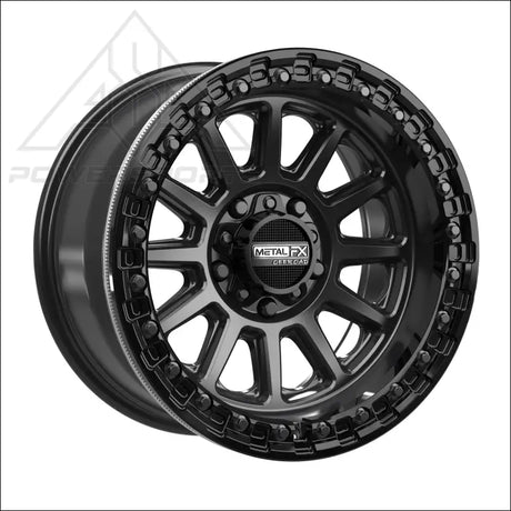 Rampage R Beadlock | Satin Black w/ Gloss Ring - Wheels