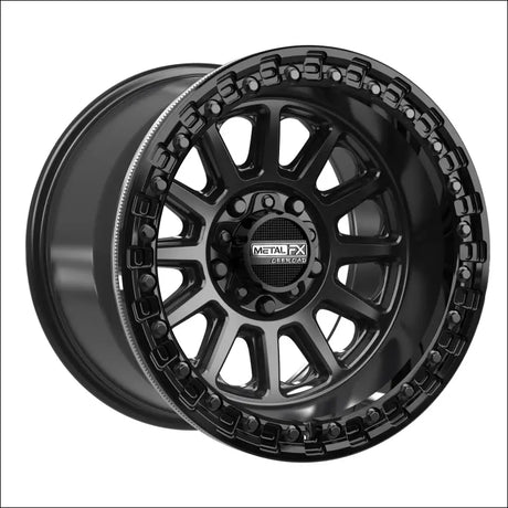 Rampage R Beadlock | Satin Black w/ Gloss Ring - Wheels